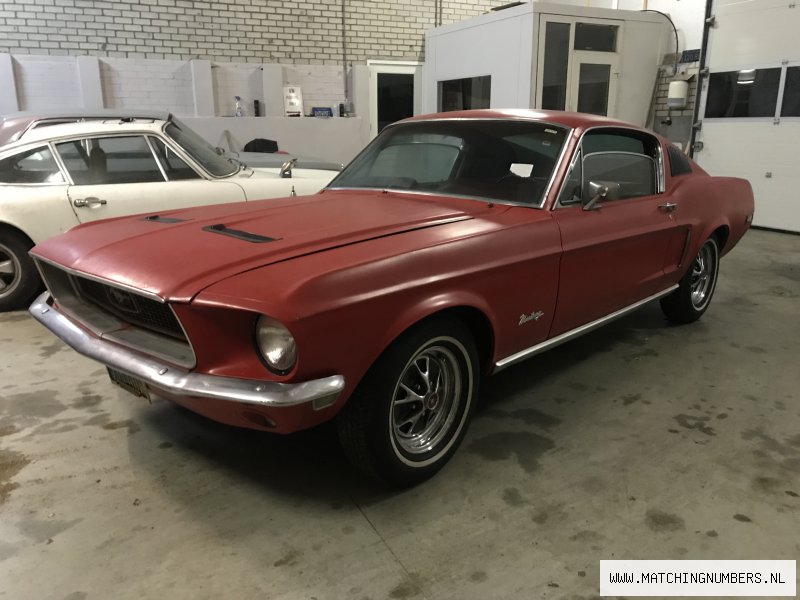 1968 - Ford Mustang Fastback 302 V8 J Code 4 speed manual