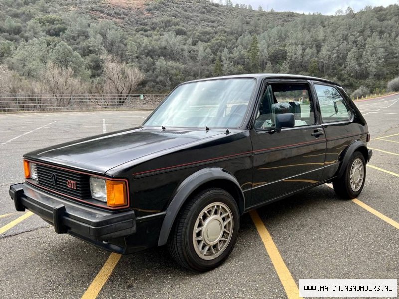 1983 - Volkswagen Golf Rabbit GTI Black 