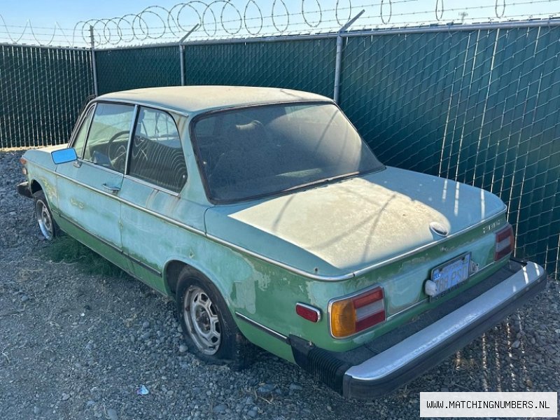 1976 BMW 2002 Green Matching Numbers 1976 bmw 2002 green matching numbers