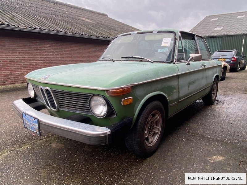 1976 BMW 2002 Taiga Green Metallic Matching Numbers 1976 bmw 2002 taiga green metallic matching numbers