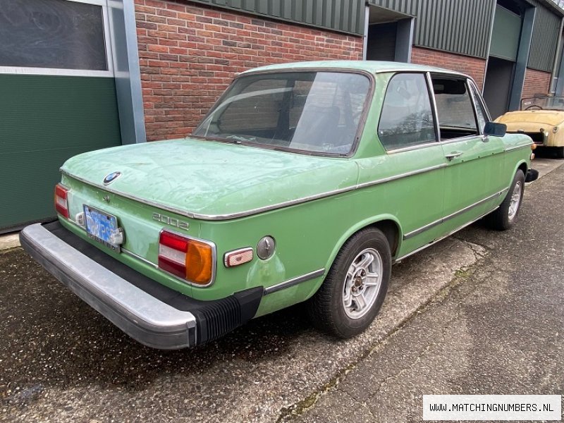 1976 BMW 2002 Taiga Green Metallic Matching Numbers 1976 bmw 2002 taiga green metallic matching numbers