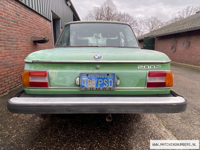 1976 BMW 2002 Taiga Green Metallic Matching Numbers 1976 bmw 2002 taiga green metallic matching numbers